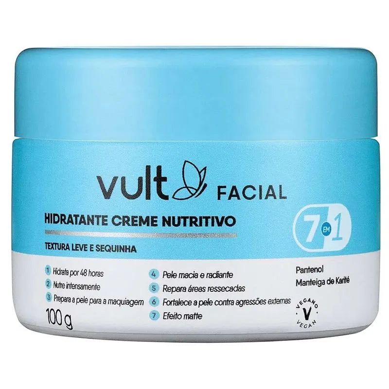 Hidratante Facial 100g Nutritivo 7 em 1 - Vult