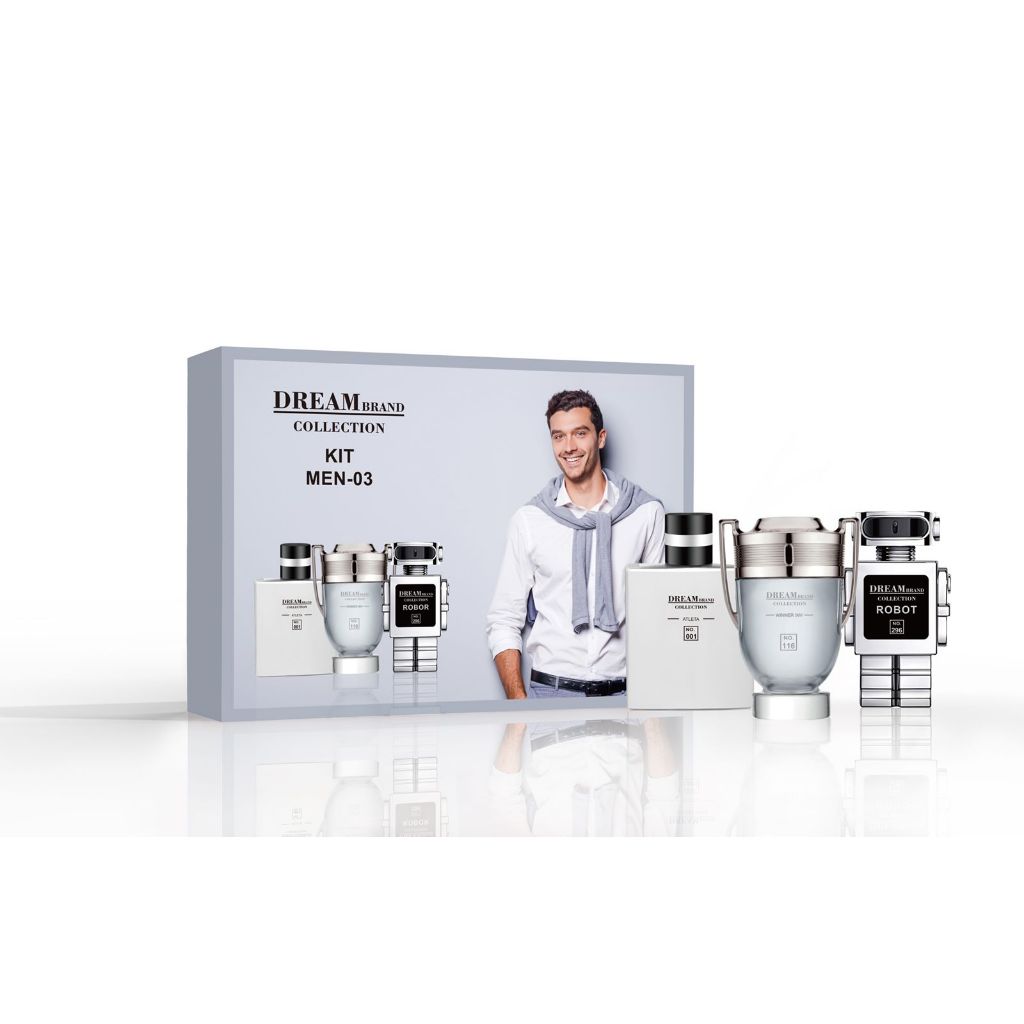 Kit n° 03 com 3 Perfumes Masc - Dream Brandcolletcion